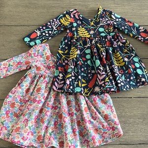 Hanna Anderson Set of 2 longsleeve dresses